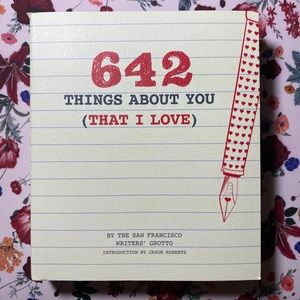 642 things about you (that I love) book